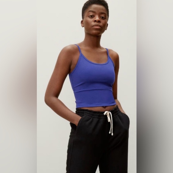 Everlane Tops - Everlane The Perform Cami Blue SZ XS